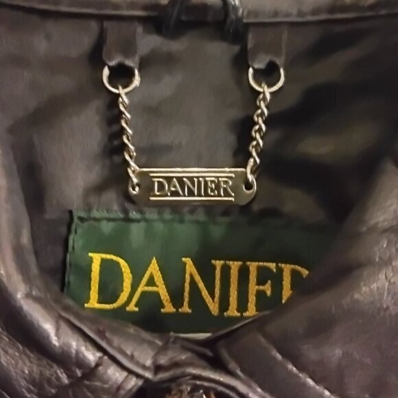 Danier Bomber Leather Jacket - Picture 2 of 4